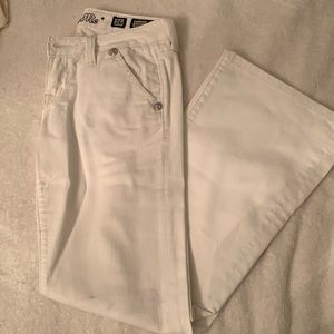 Miss Me Y2K White Wide Leg Jean